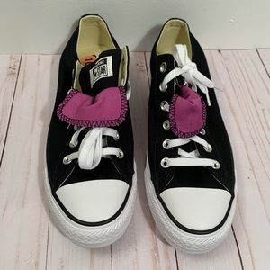 Converse All Star sneakers black, white and purple